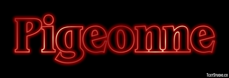 Pigeonne Efecto de Texto