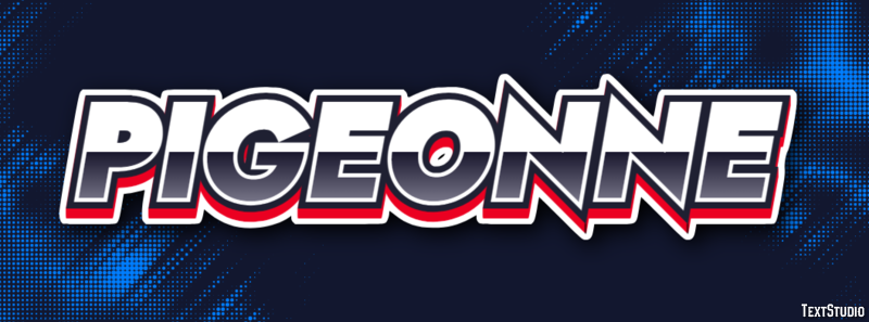 Pigeonne Effet de texte