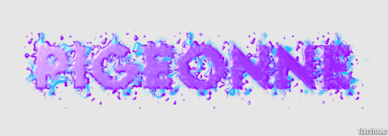 Pigeonne Efecto de Texto