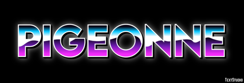 Pigeonne Efecto de Texto