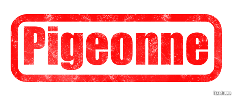 Pigeonne Efecto de Texto