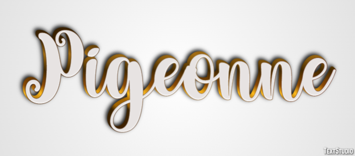 Pigeonne Efecto de Texto