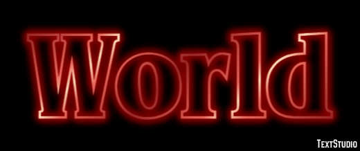World Text Effect