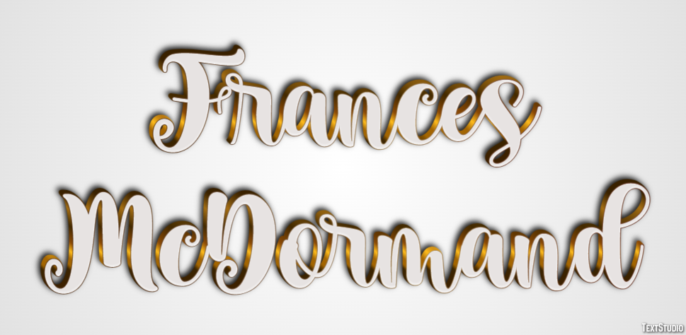 Frances McDormand Efeito do texto