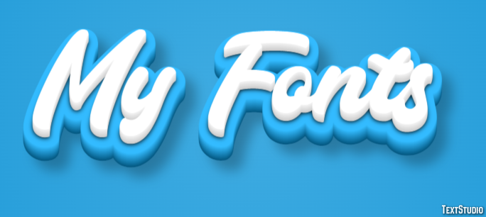 My Fonts Effetto testo