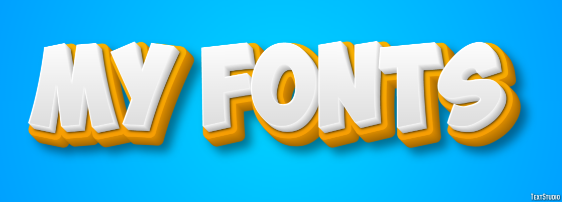 My Fonts Efeito de texto