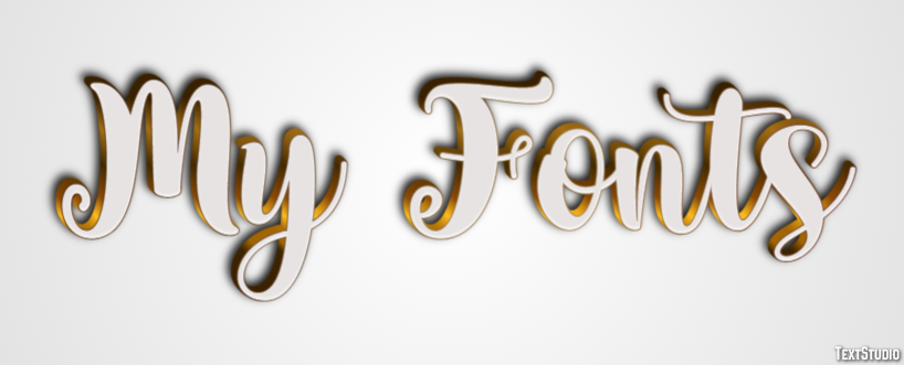 My Fonts Effetto testo