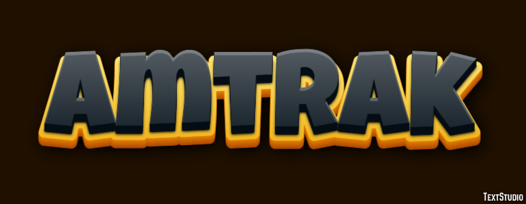 Amtrak Tekst Effect