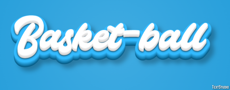 Basket-ball Efeito do texto