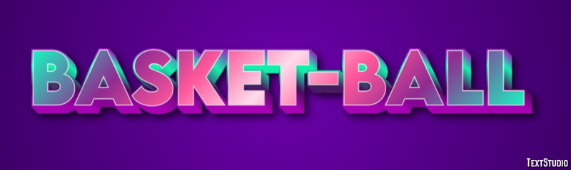 Basket-ball Effet de Texte