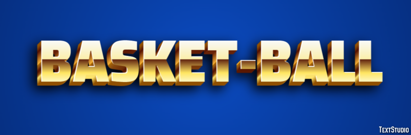 Basket-ball Efeito do texto