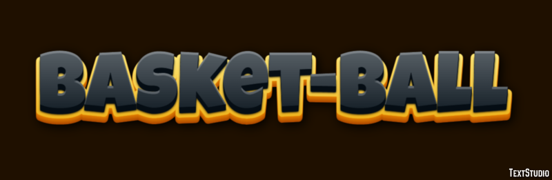 Basket-ball Efeito do texto