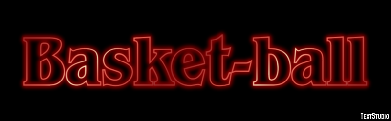 Basket-ball Efeito do texto