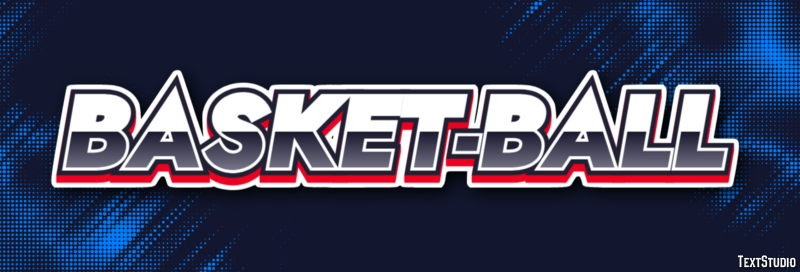Basket-ball Efeito do texto