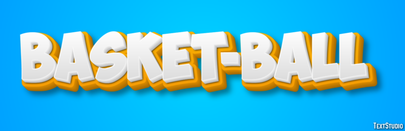 Basket-ball Efeito do texto