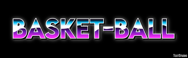 Basket-ball Efeito do texto