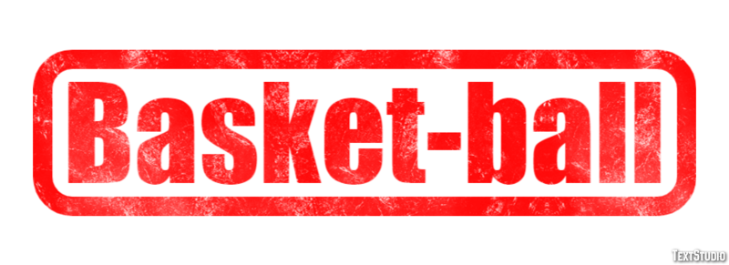 Basket-ball Efeito do texto