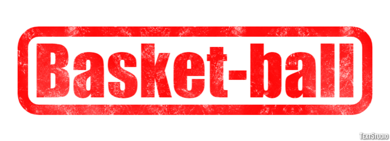 Basket-ball Effet de Texte