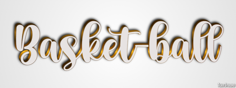 Basket-ball Efeito do texto