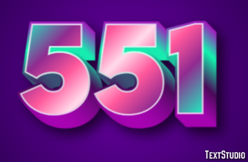 551 テキスト効果