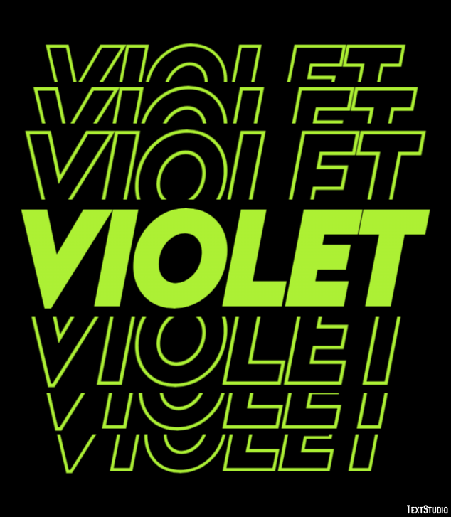 Violet Efekt tekstowy