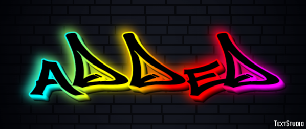 Added Text effect