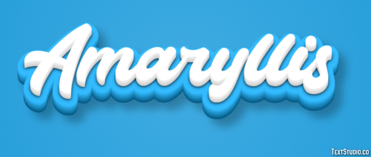Amaryllis Texteffekt