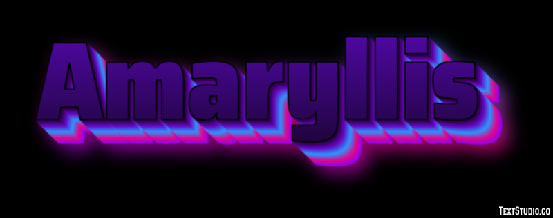 Amaryllis Texteffekt