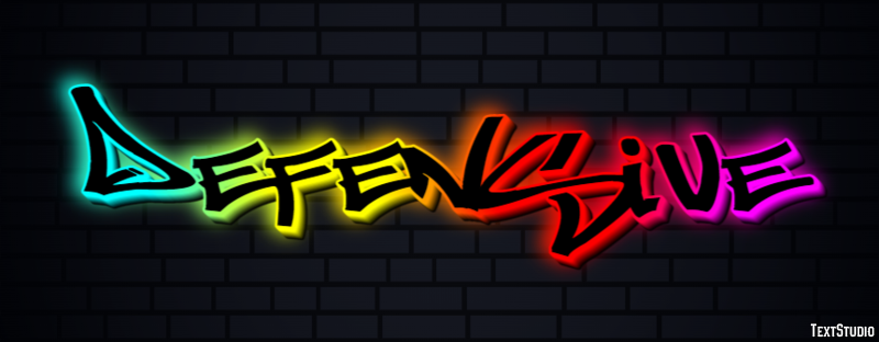 Defensive Text effect