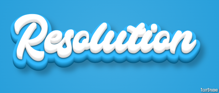 Resolution Text Effect