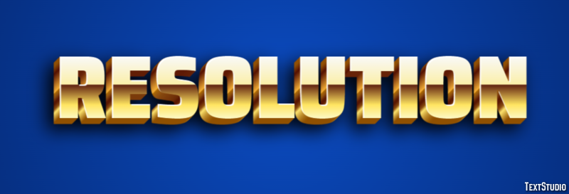 Resolution Text effect