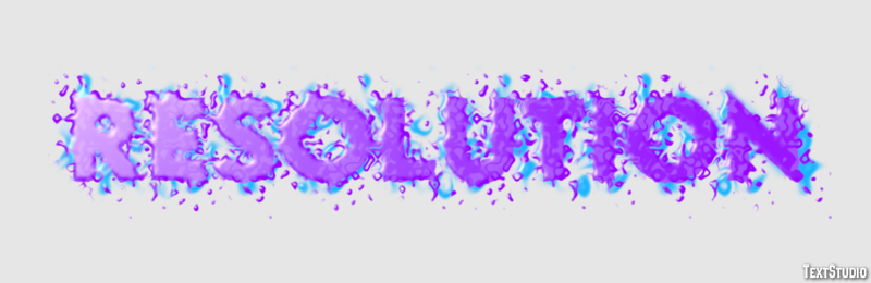 Resolution Text Effect