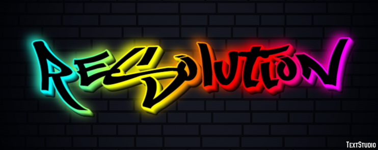 Resolution Text Effect