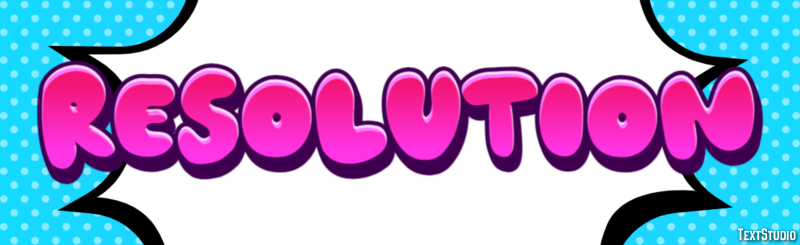 Resolution Text Effect
