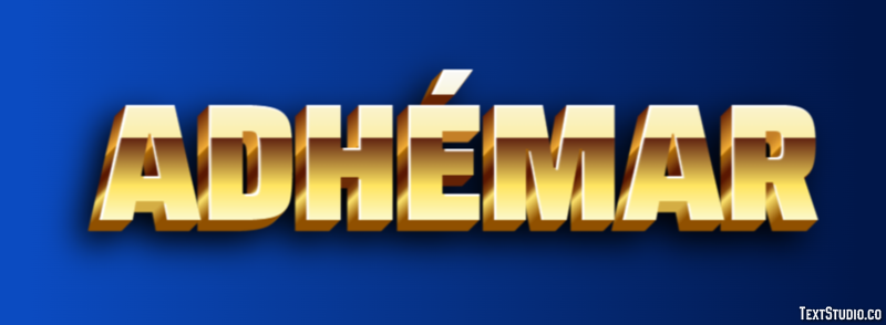 Adhémar Text effect