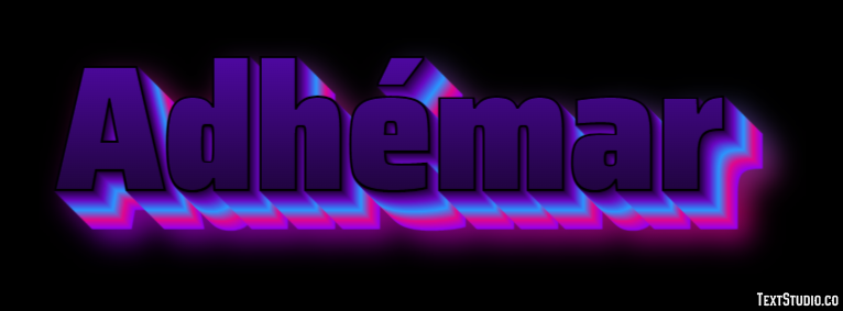 Adhémar Text effect
