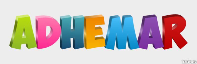 Adhémar Text effect