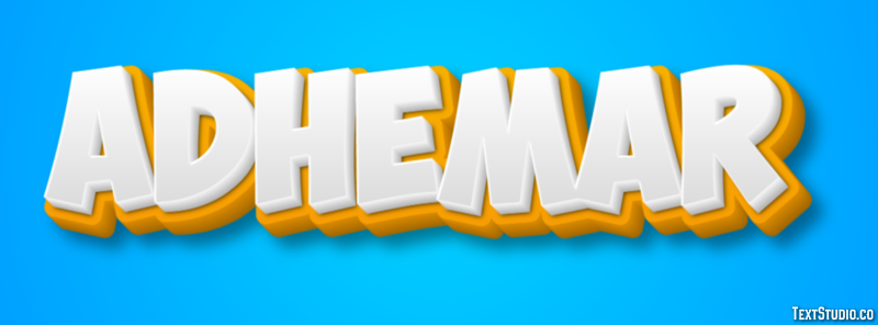 Adhémar Text effect