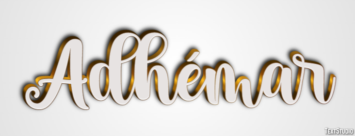 Adhémar Text effect