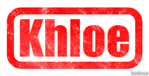 Khloe Tekst Effect