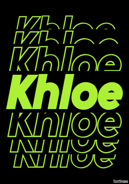 Khloe Efekt tekstowy