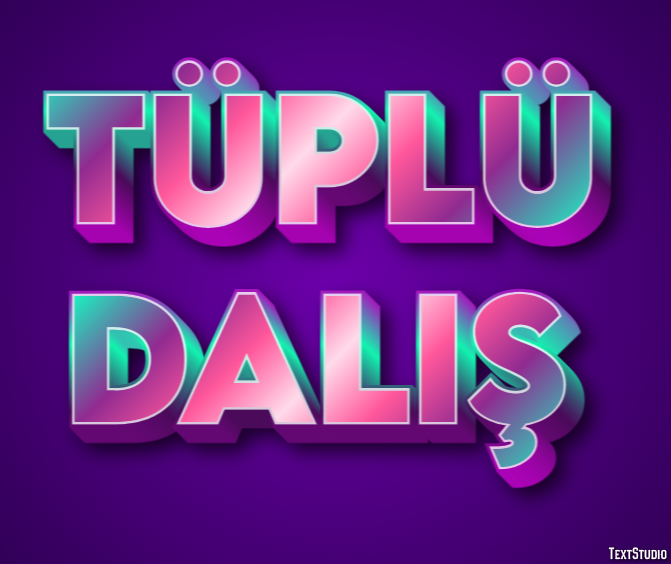 Tüplü Dalış Efecto de texto