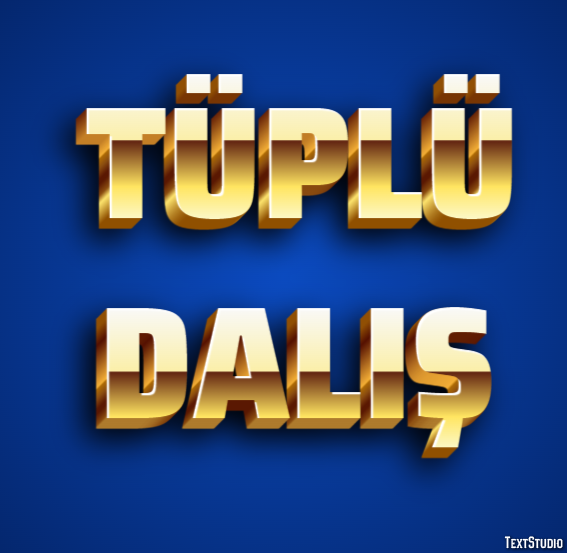 Tüplü Dalış Efecto de texto