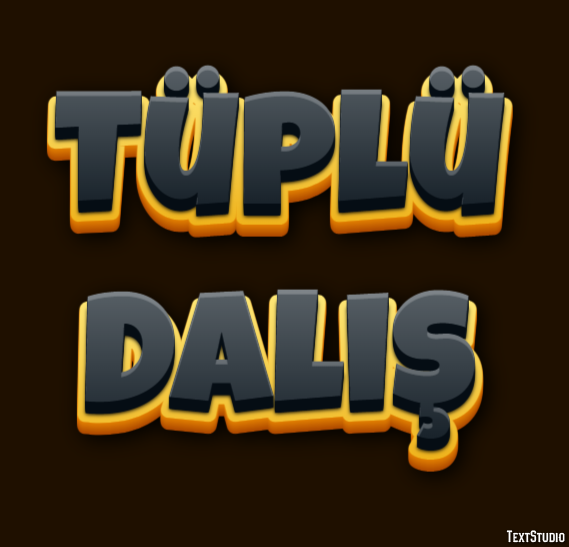 Tüplü Dalış Metin Efekti