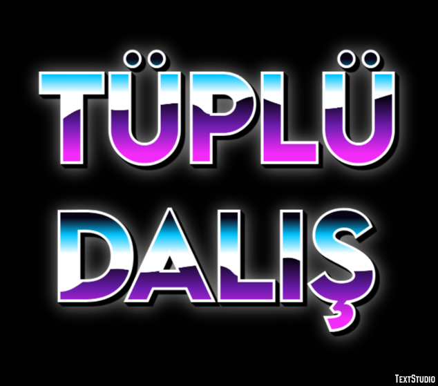 Tüplü Dalış Metin Efekti