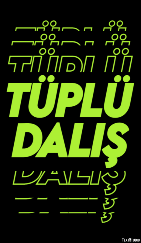 Tüplü Dalış Efecto de texto