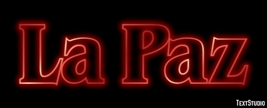 La Paz Efeito de texto