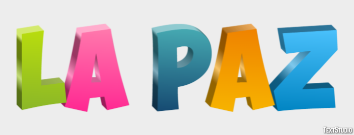 La Paz Efeito de texto
