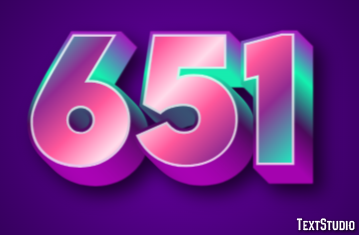 651 テキスト効果