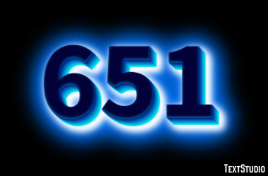 651 テキスト効果
